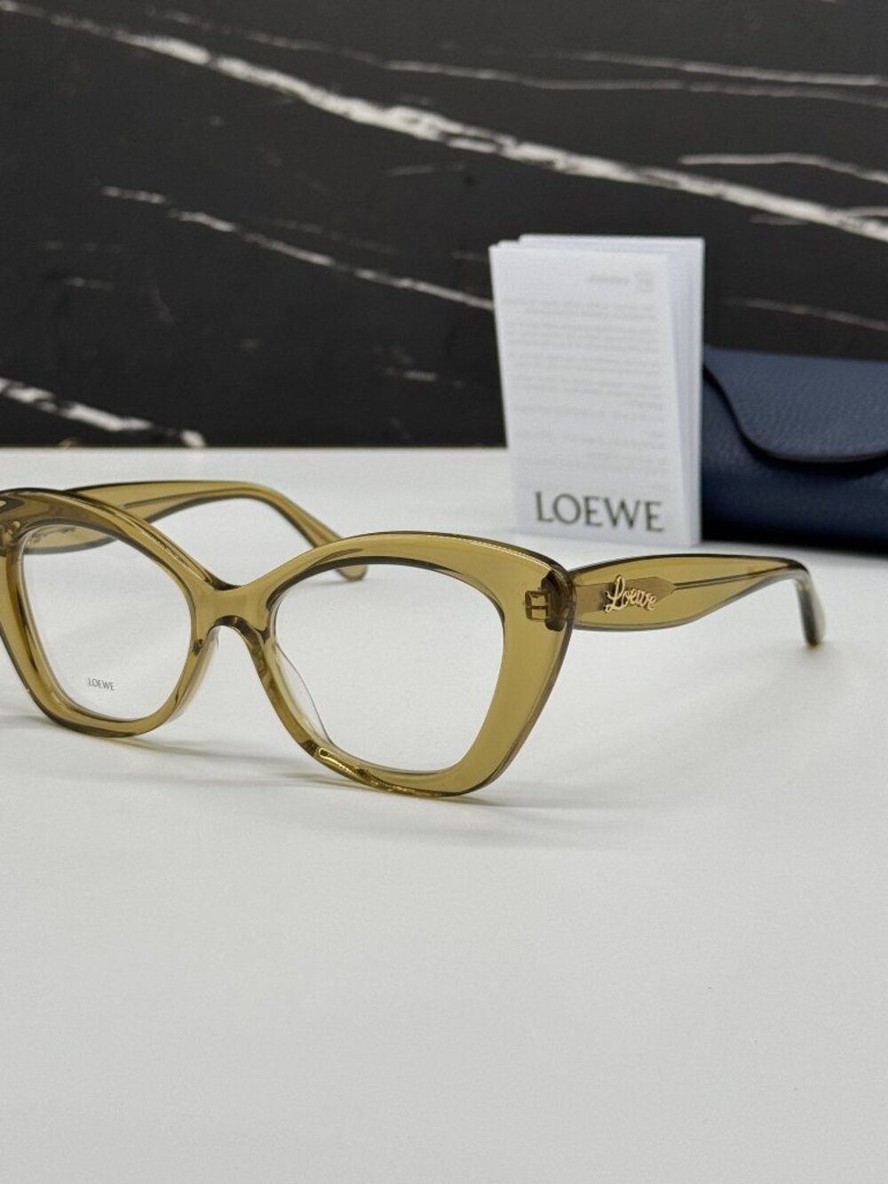 NEW LOEWE LW50067I 096 EYEGLASSES GLOSSY GREEN WOMEN EYEWEAR LOEWE